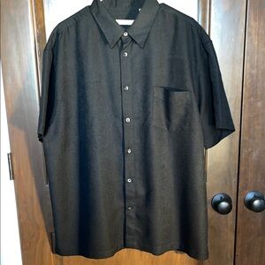 Milano Classic Black Men's Casual Button Down Shirt